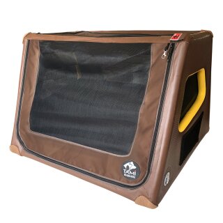 TAMI - Aufblasbares Hundebox XL - Dog Box Hundetransportbox Hund Autotransportbox Transportbox Falbare Hundekäfig  mit Airbagfunktion